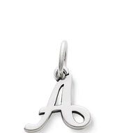 James Avery Sterling Silver Script Initial Bracelet or Necklace Charm