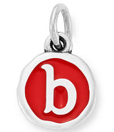 James Avery Red Enamel Initial Charm