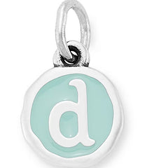 James Avery Light Blue Enamel Initial Charm