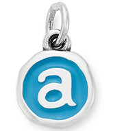 James Avery Blue Enamel Initial Charm