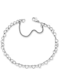 James Avery Light Connected Hearts Charm Chain Bracelet