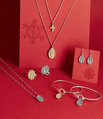 James Avery 14K Gold Virgin Mary Hook-On Bracelet