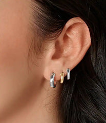 James Avery 14K Gold Hinged Huggie Earrings