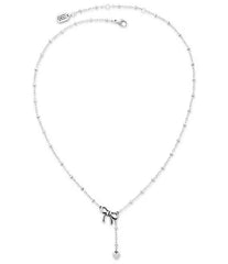 James Avery Delicate Bow and Heart Lariat Necklace