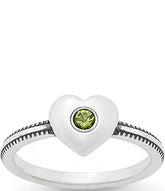 James Avery Keepsake Heart Birthstone Ring