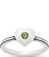 James Avery Keepsake Heart Birthstone Ring