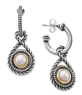 James Avery Marjan Cultured Pearl Hoop Earrings