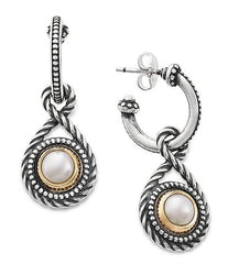 James Avery Marjan Cultured Pearl Hoop Earrings