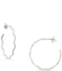 James Avery Squiggle Hoop Earrings