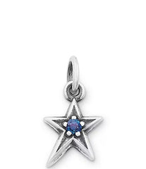 James Avery June Birthstone Lab Created Alexandrite Shining Star Charm