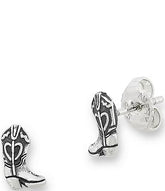 James Avery Mini Cowgirl Boot Stud Earrings