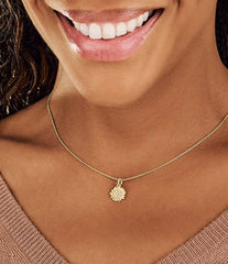 James Avery Pave Diamond Sunflower Pendant