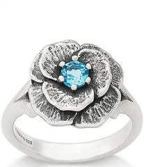 James Avery Gemstone Floral Ring