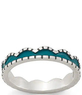 James Avery Enamel Scalloped Stacked Ring