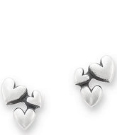 James Avery Gathered Hearts Stud Earrings