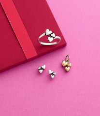 James Avery Gathered Hearts Stud Earrings