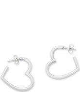 James Avery Heart Hoop Earrings
