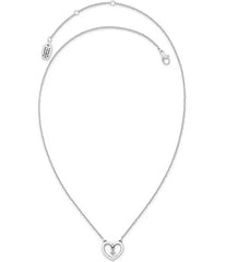 James Avery Dancing Gemstone Heart Short Pendant Necklace