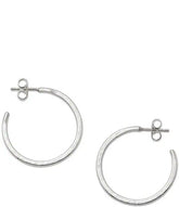 James Avery Classic Sterling Silver Hammered Hoop Earrings