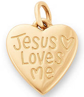 James Avery 14K Gold Jesus Loves Me Charm