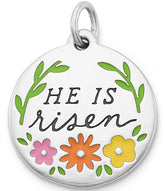 James Avery Enamel He is Risen Charm