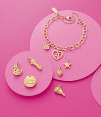 James Avery 14K Gold Floral Horseshoe Charm