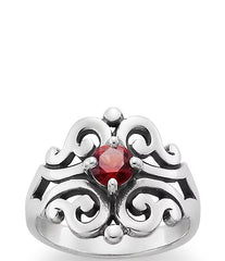 James Avery Spanish Birthstone Lace Ring with Lab-Created Gem