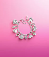 James Avery Sterling Silver Petite Floral Heart Charm