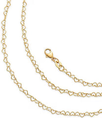 James Avery Delicate 14K Gold Connected Hearts Chain Necklace