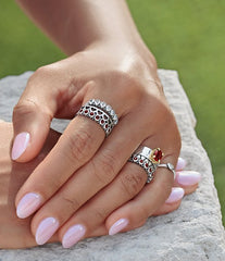 James Avery Stacker Ring with Lab-Created Multi Gemstones