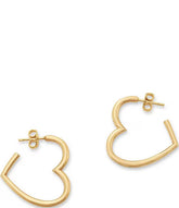 James Avery Heart 14K Gold Hoop Earrings