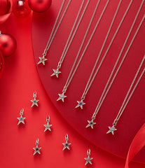 James Avery November Birthstone Citrine Shining Star Pendant Charm