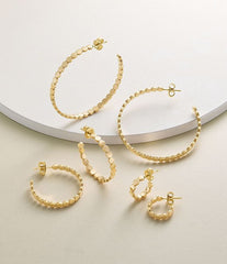 James Avery 14k Gold Confetti Hoop Earrings