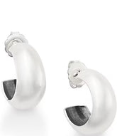 James Avery Medium Domed Puffy Hoop Earrings