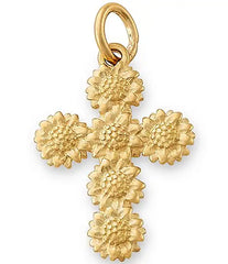 James Avery 14K Gold Sunflower Cross Charm