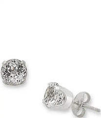 James Avery Lab-Created White Sapphire Gemstone Stud Earrings