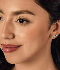 James Avery Lab-Created White Sapphire Gemstone Stud Earrings