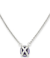 James Avery Oval Gemstone Short Pendant Necklace