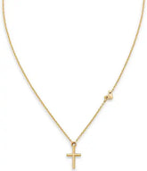 James Avery 14K Gold Faith and Love Short Pendant Necklace