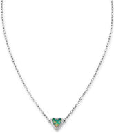 James Avery Sweetheart Green Opal Doublet Short Pendant Necklace