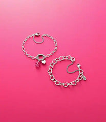 James Avery Sterling Silver Connected Hearts Charm Bracelet