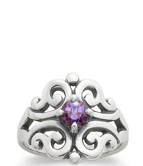 James Avery Spanish Birthstone Lace Ring with Lab-Created Gem