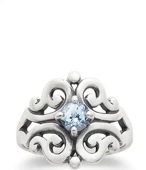 James Avery Spanish Birthstone Lace Ring with Lab-Created Gem