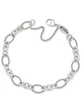 James Avery Oval Twist Charm Bracelet