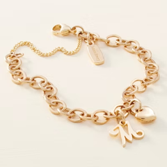 Forged Link Charm Bracelet