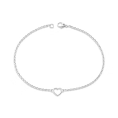 Heart Station Charm Anklet