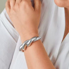 Bold Twist Cuff Bracelet