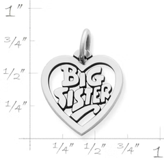 "Big Sister" Heart Charm