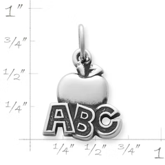 "ABC" Apple Charm