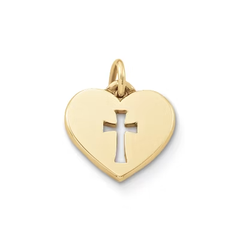 Crosslet Heart Charm